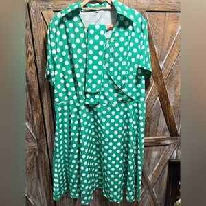 Green Polka Dot Dress